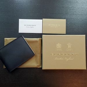 Burberry Wallet Big Check Blue & Black